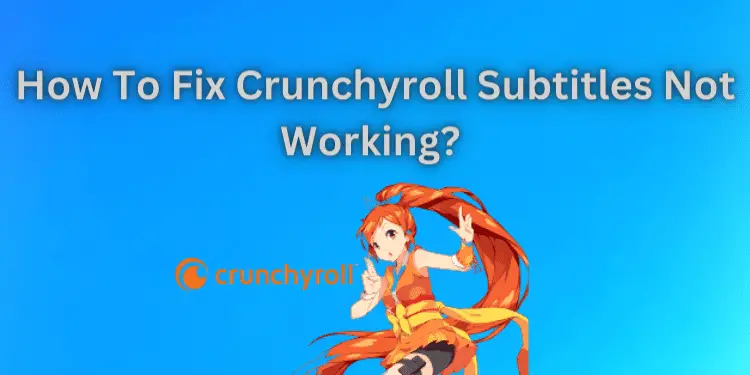 How To Fix Crunchyroll Subtitles Not Working? [Fixed 2024]