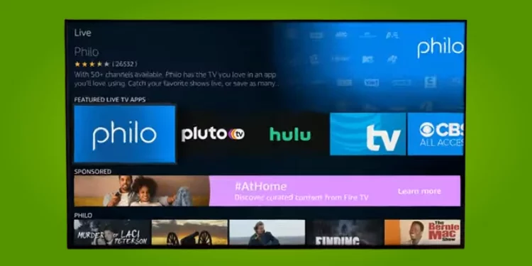 Philo App on LG Smart TV