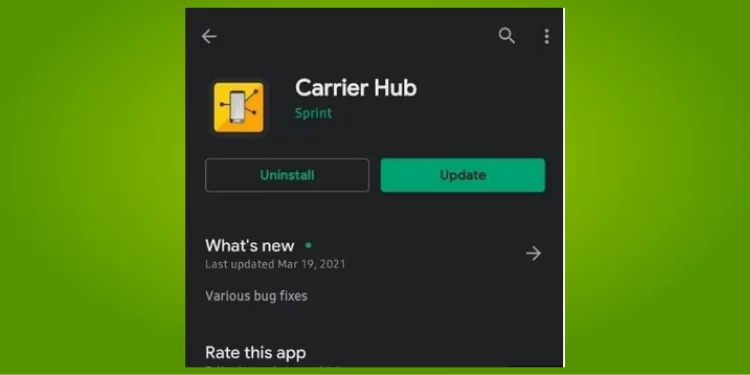 Carrier Hub On Android
