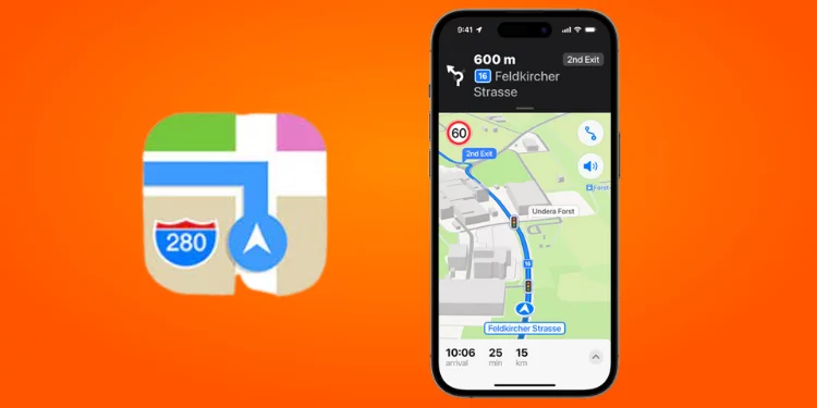 Apple Map App on iPhone
