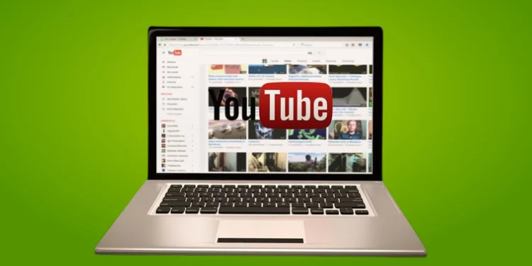 Youtube in laptop