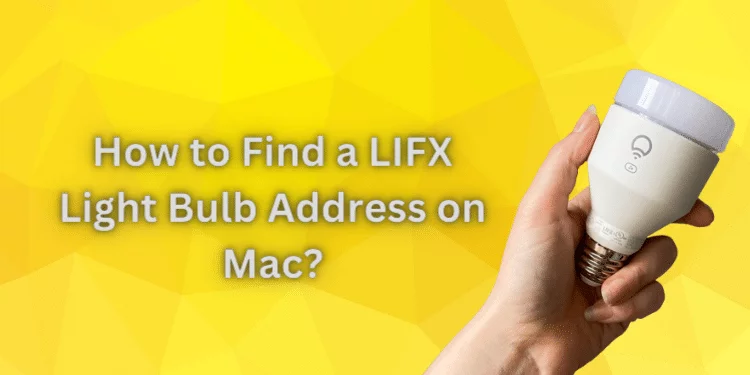How to Find a LIFX Light Bulb Address on Mac