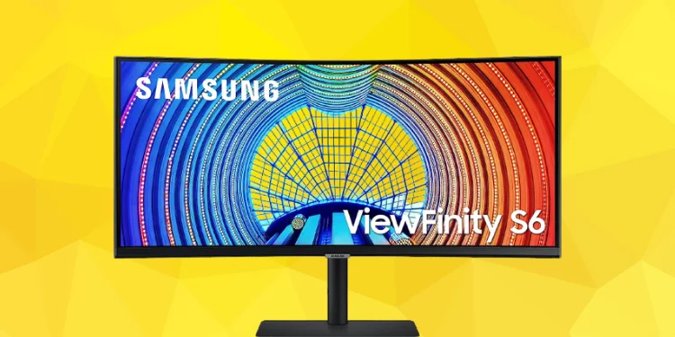 SAMSUNG 34" ViewFinity S65UA Series Ultrawide QHD Curved Monitor