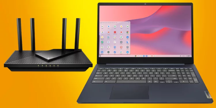 Chromebook with WiFi router