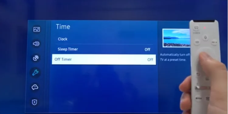 Sleep timer on tv activating with remote